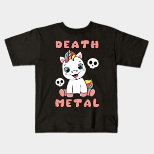 Death Metal Unicorn Kids T-Shirt